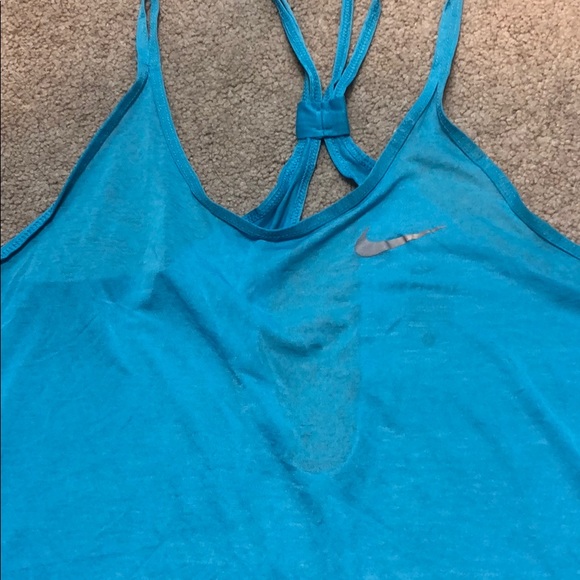 Nike Dri-Fit Light Blue Workout Tank, size L - Picture 2 of 6